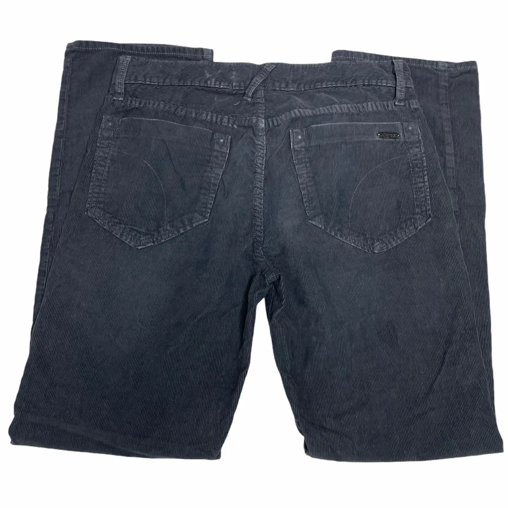 Joe's Jeans Classic Fit Corduroy Distressed Black Pants Size 32x30